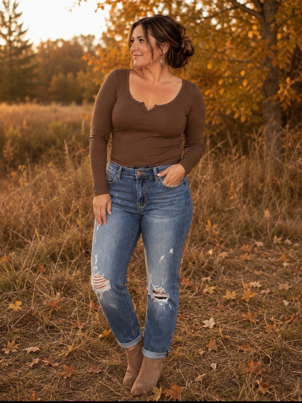 Judy Blues High-Rise Distressed Women's Blue Jeans